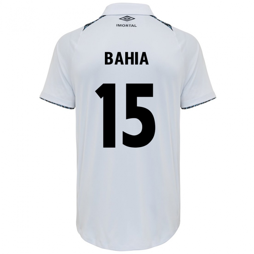 Homme Maillot Raíssa Bahia #15 Blanc Bleu Tenues Extérieur 2024/25 T-Shirt Belgique