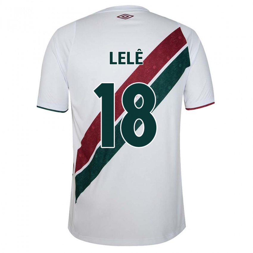 Heren Lelê #18 Wit Groen Kastanjebruin Uitshirt Uittenue 2024/25 T-Shirt België