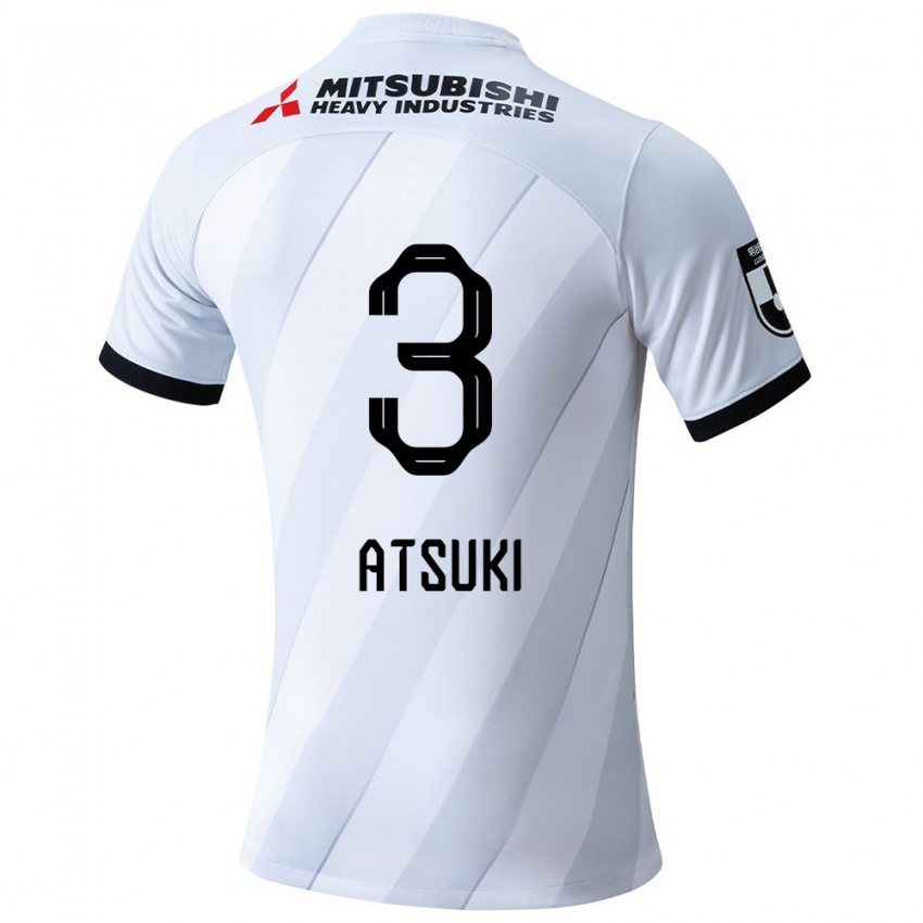 Herren Atsuki Ito #3 Weiß Grau Auswärtstrikot Trikot 2024/25 T-Shirt Belgien