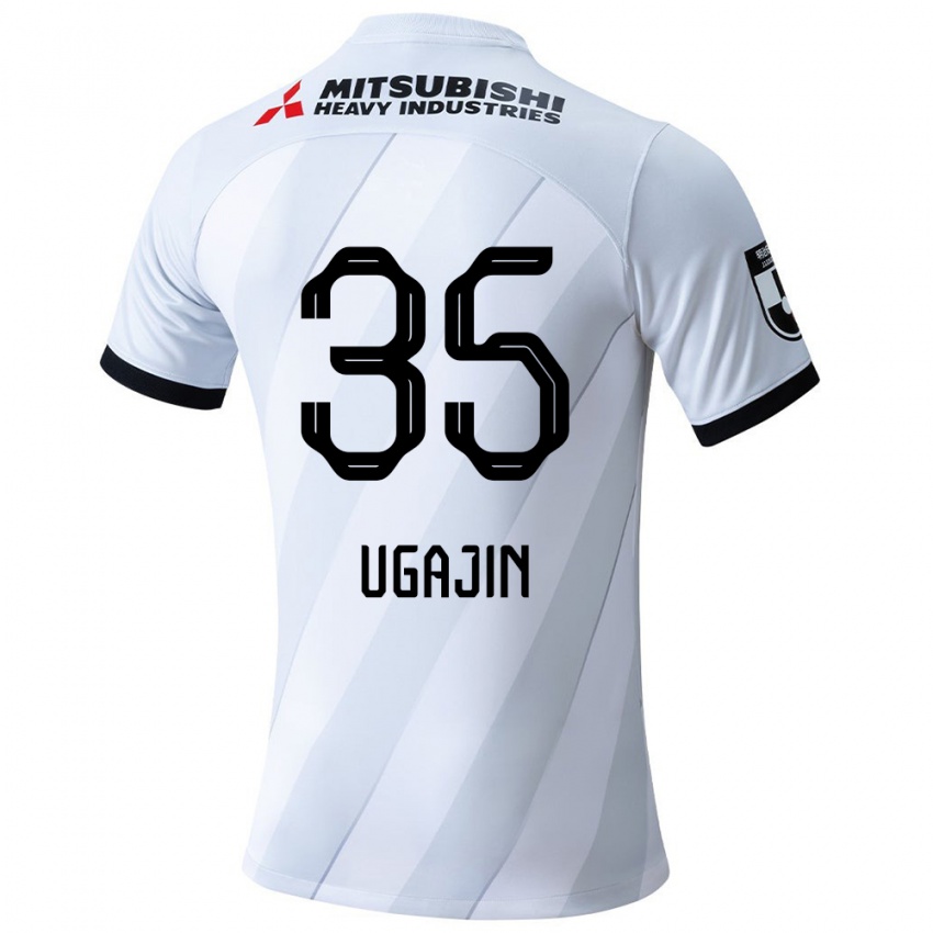 Herren Tomoya Ugajin #35 Weiß Grau Auswärtstrikot Trikot 2024/25 T-Shirt Belgien