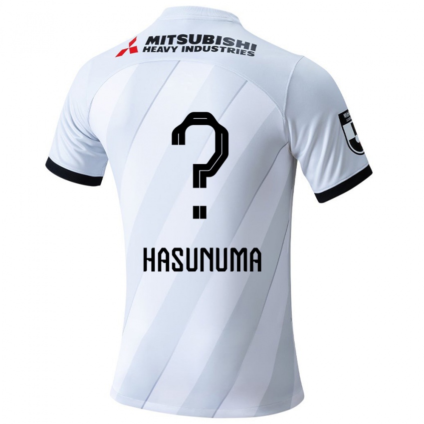 Herren Shunsuke Hasunuma #0 Weiß Grau Auswärtstrikot Trikot 2024/25 T-Shirt Belgien