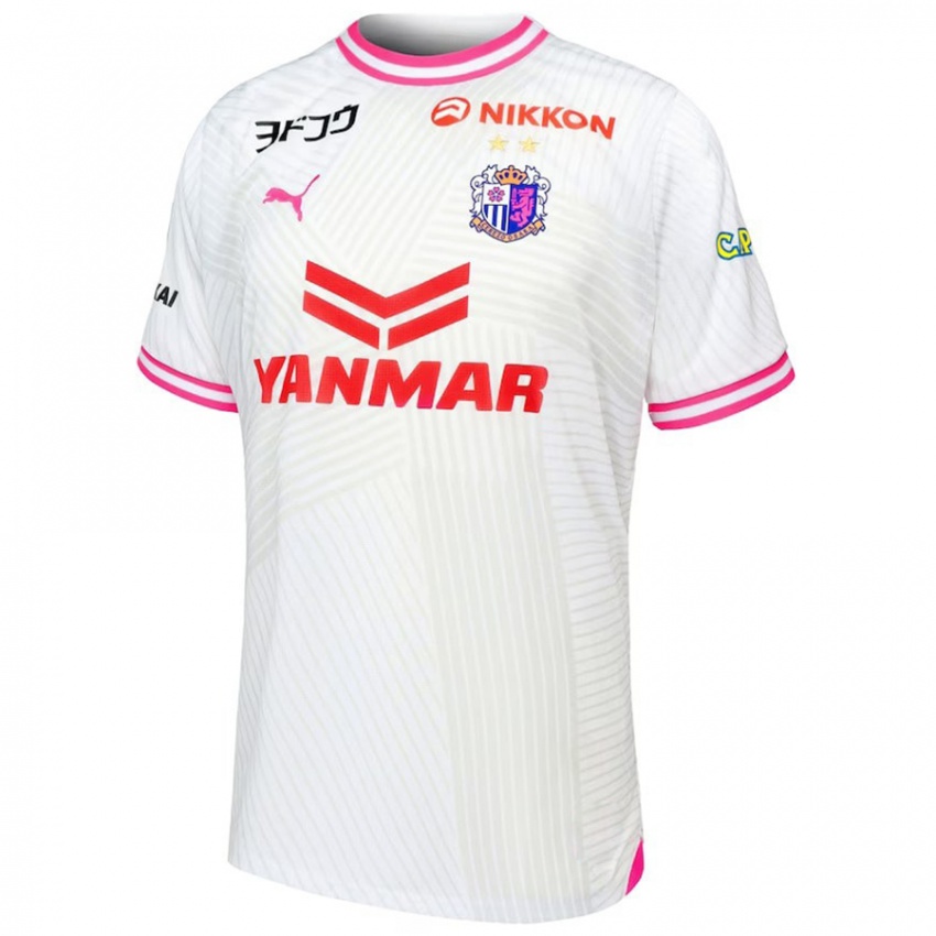 Homme Maillot Yuichi Hirano #4 Blanc Rose Tenues Extérieur 2024/25 T-Shirt Belgique