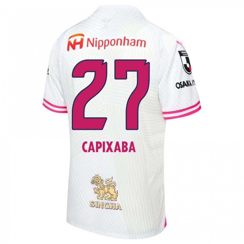 Herren Capixaba #27 Weiß Rosa Auswärtstrikot Trikot 2024/25 T-Shirt Belgien