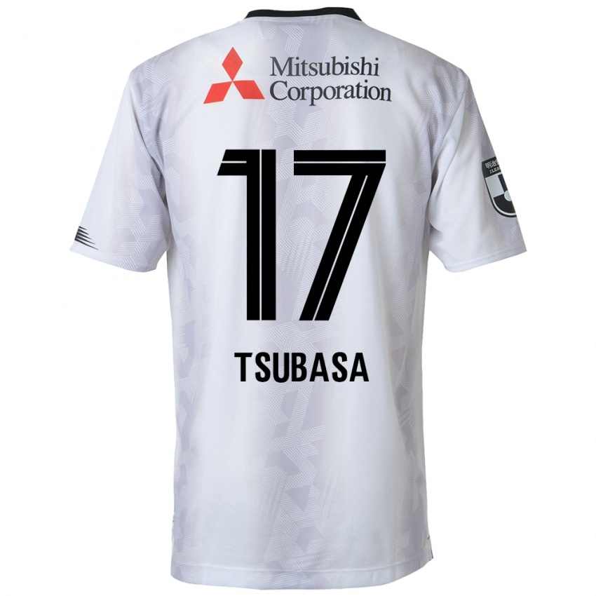 Herren Tsubasa Terayama #17 Weiß Schwarz Auswärtstrikot Trikot 2024/25 T-Shirt Belgien