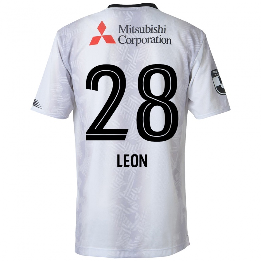 Heren Leon Nozawa #28 Wit Zwart Uitshirt Uittenue 2024/25 T-Shirt België