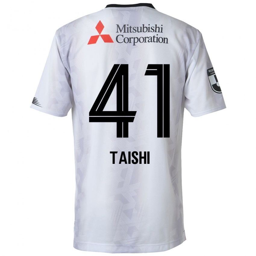 Heren Taishi Brandon Nozawa #41 Wit Zwart Uitshirt Uittenue 2024/25 T-Shirt België