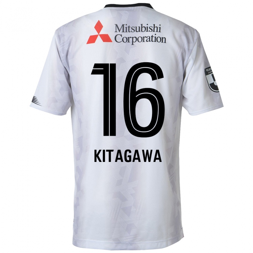 Heren Rento Kitagawa #16 Wit Zwart Uitshirt Uittenue 2024/25 T-Shirt België