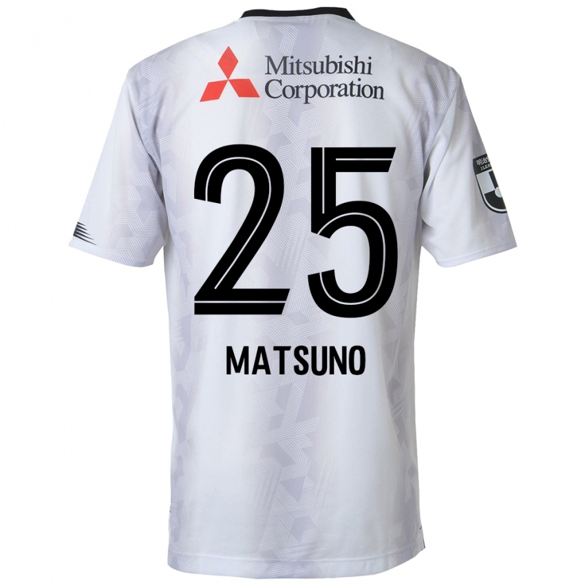 Heren Taichi Matsuno #25 Wit Zwart Uitshirt Uittenue 2024/25 T-Shirt België