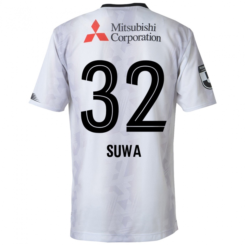 Heren Keita Suwa #32 Wit Zwart Uitshirt Uittenue 2024/25 T-Shirt België