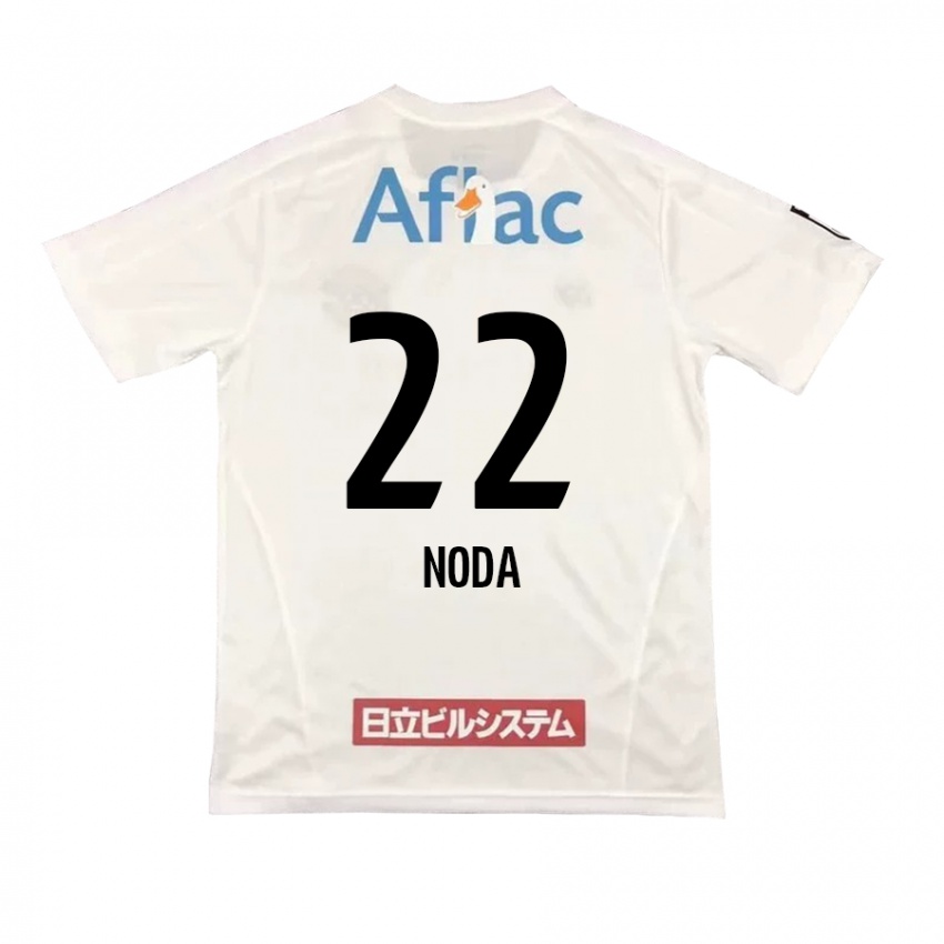 Herren Hiroki Noda #22 Weiß Schwarz Auswärtstrikot Trikot 2024/25 T-Shirt Belgien