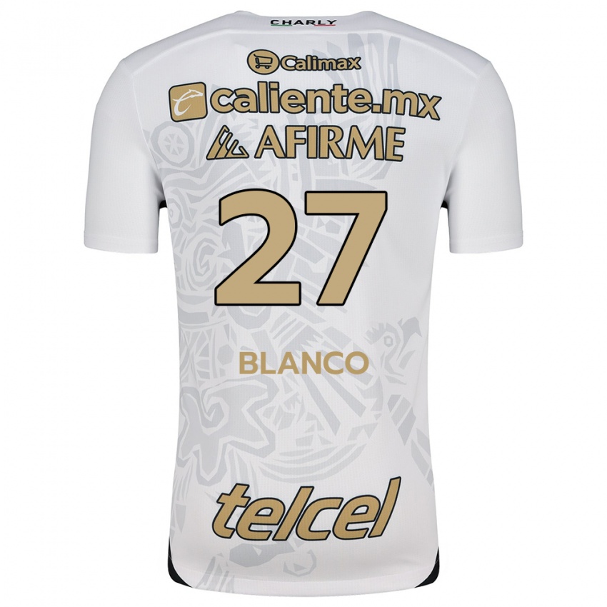 Heren Domingo Blanco #27 Wit Zwart Uitshirt Uittenue 2024/25 T-Shirt België