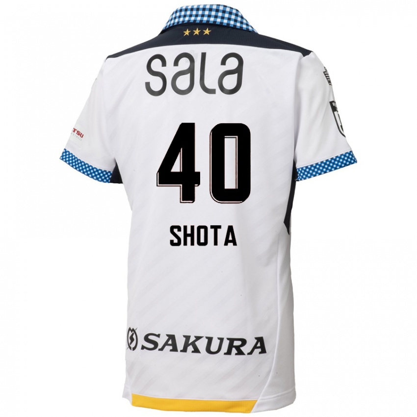 Heren Shota Kaneko #40 Wit Zwart Uitshirt Uittenue 2024/25 T-Shirt België