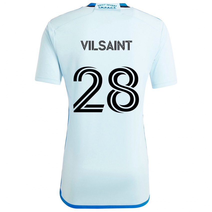 Heren Jules-Anthony Vilsaint #28 Ijsblauw Uitshirt Uittenue 2024/25 T-Shirt België