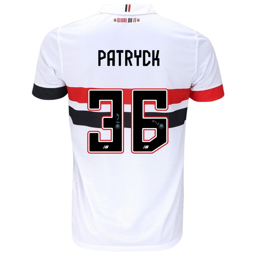 Damen Patryck #36 Weiß Rot Schwarz Heimtrikot Trikot 2024/25 T-Shirt Belgien