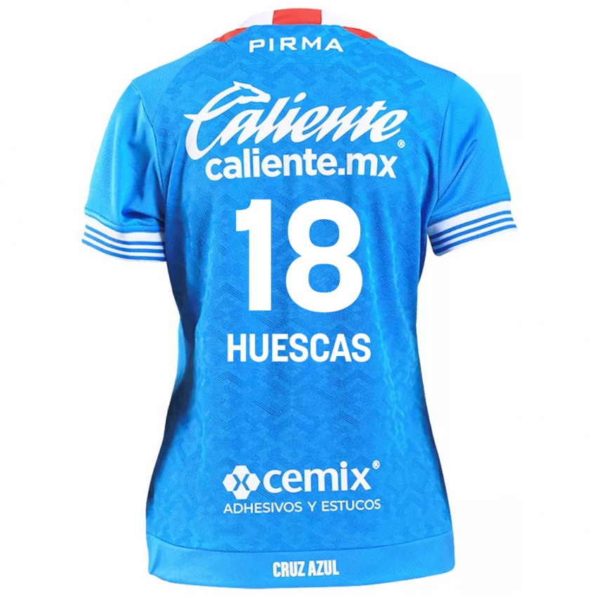 Dames Rodrigo Huescas #18 Hemelsblauw Thuisshirt Thuistenue 2024/25 T-Shirt België