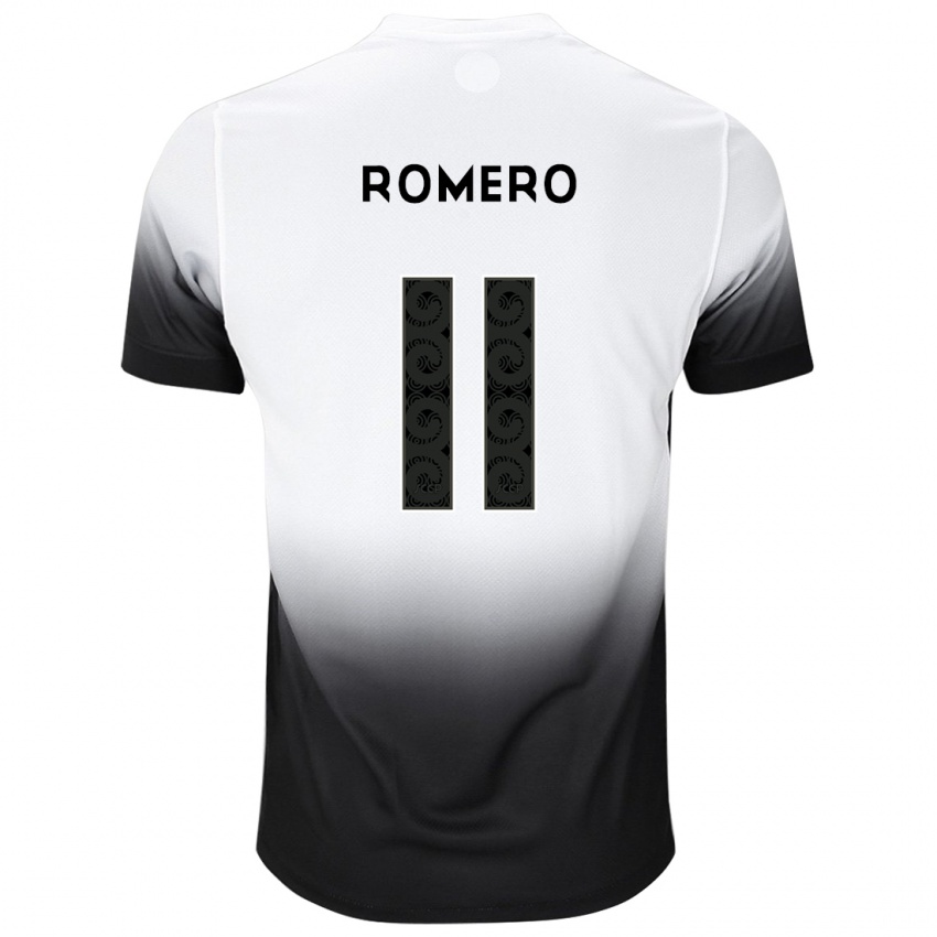 Dames Angel Romero #11 Wit Zwart Thuisshirt Thuistenue 2024/25 T-Shirt België