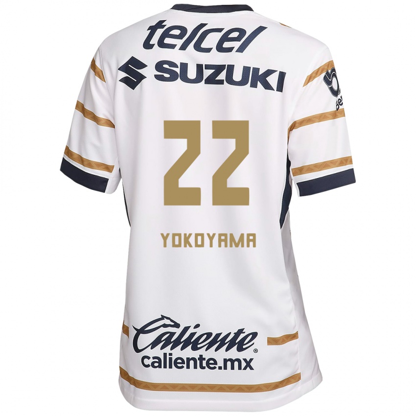 Femme Maillot Akemi Yokoyama #22 Obsidienne Blanche Tenues Domicile 2024/25 T-Shirt Belgique