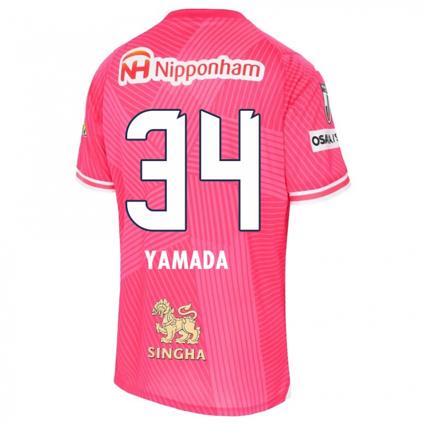 Dames Hiroto Yamada #34 Roze Wit Thuisshirt Thuistenue 2024/25 T-Shirt België