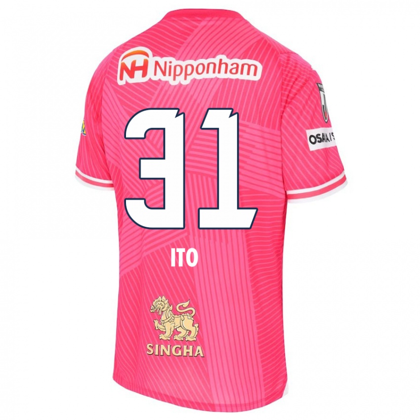 Dames Nagomu Ito #31 Roze Wit Thuisshirt Thuistenue 2024/25 T-Shirt België