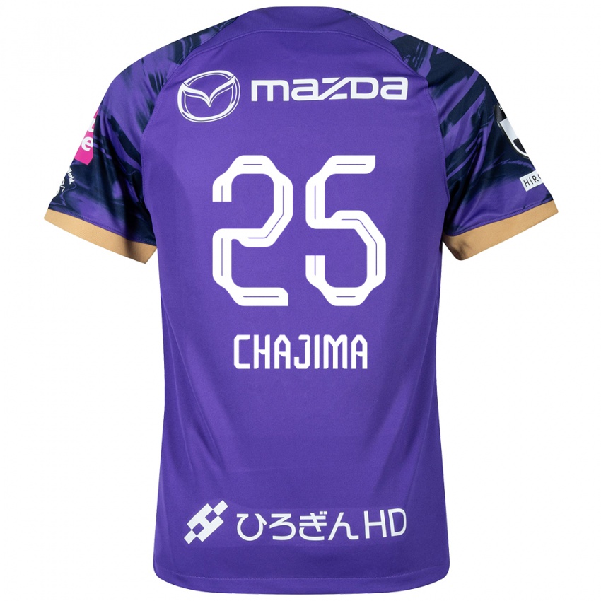 Dames Yusuke Chajima #25 Paars Wit Thuisshirt Thuistenue 2024/25 T-Shirt België