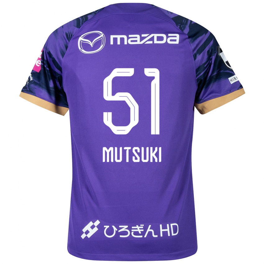 Dames Mutsuki Kato #51 Paars Wit Thuisshirt Thuistenue 2024/25 T-Shirt België