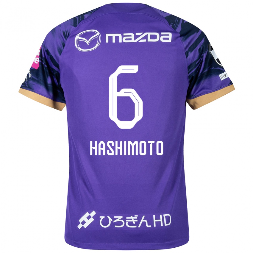 Dames Hinata Hashimoto #6 Paars Wit Thuisshirt Thuistenue 2024/25 T-Shirt België