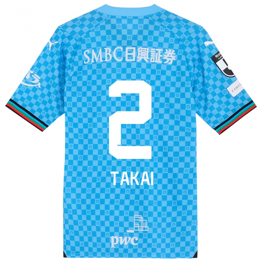 Dames Kota Takai #2 Azuur Blauw Thuisshirt Thuistenue 2024/25 T-Shirt België