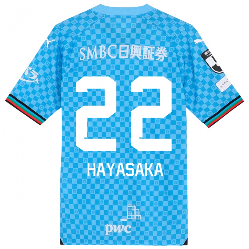 Dames Yuki Hayasaka #22 Azuur Blauw Thuisshirt Thuistenue 2024/25 T-Shirt België