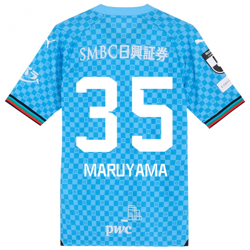 Dames Yuichi Maruyama #35 Azuur Blauw Thuisshirt Thuistenue 2024/25 T-Shirt België