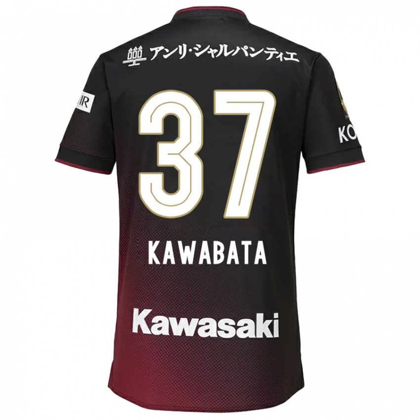 Damen Hyoei Kawabata #37 Schwarz Rot Heimtrikot Trikot 2024/25 T-Shirt Belgien