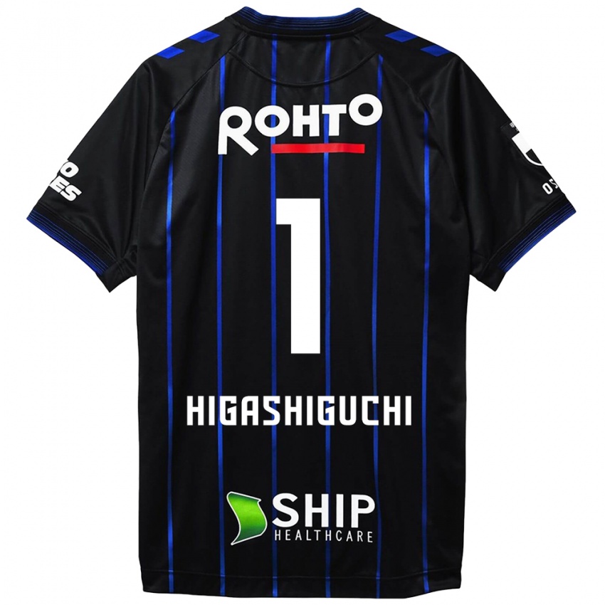 Dames Masaaki Higashiguchi #1 Zwart Blauw Thuisshirt Thuistenue 2024/25 T-Shirt België