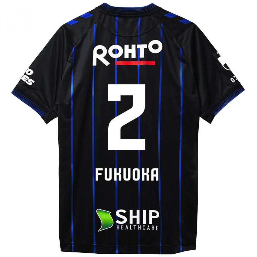 Dames Shota Fukuoka #2 Zwart Blauw Thuisshirt Thuistenue 2024/25 T-Shirt België