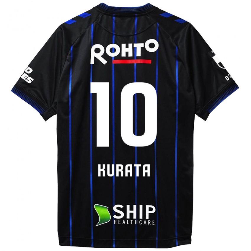 Dames Shu Kurata #10 Zwart Blauw Thuisshirt Thuistenue 2024/25 T-Shirt België