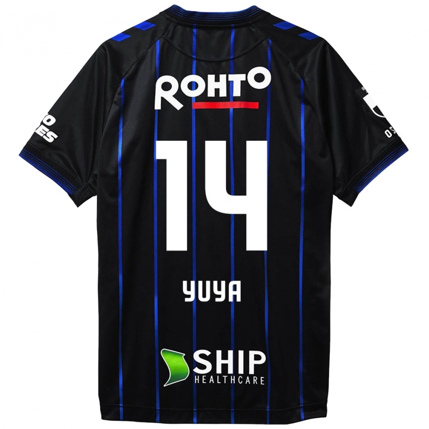 Dames Yuya Fukuda #14 Zwart Blauw Thuisshirt Thuistenue 2024/25 T-Shirt België