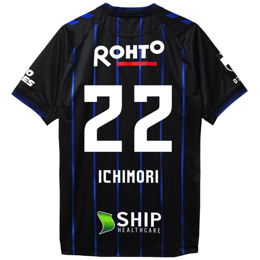 Dames Jun Ichimori #22 Zwart Blauw Thuisshirt Thuistenue 2024/25 T-Shirt België