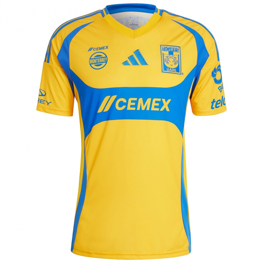 Femme Maillot Ammanda Marroquin #16 Or Jaune Tenues Domicile 2024/25 T-Shirt Belgique