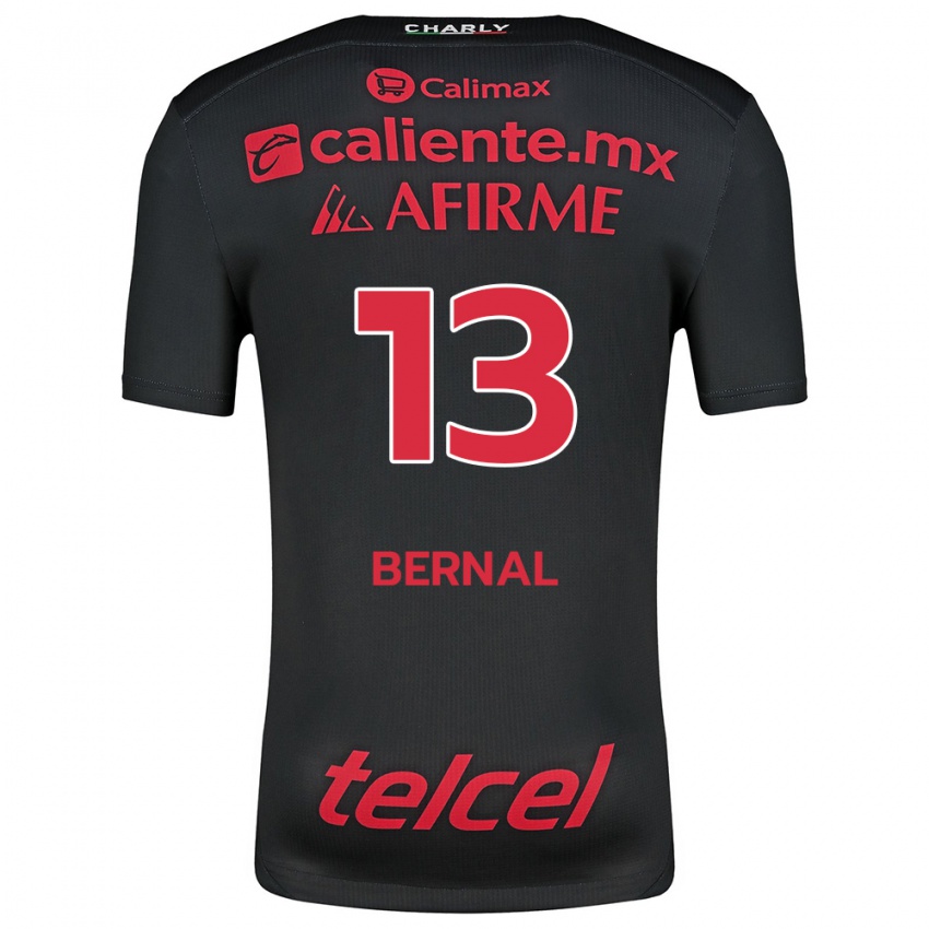 Femme Maillot Mayra Pelayo Bernal #13 Noir Rouge Tenues Domicile 2024/25 T-Shirt Belgique