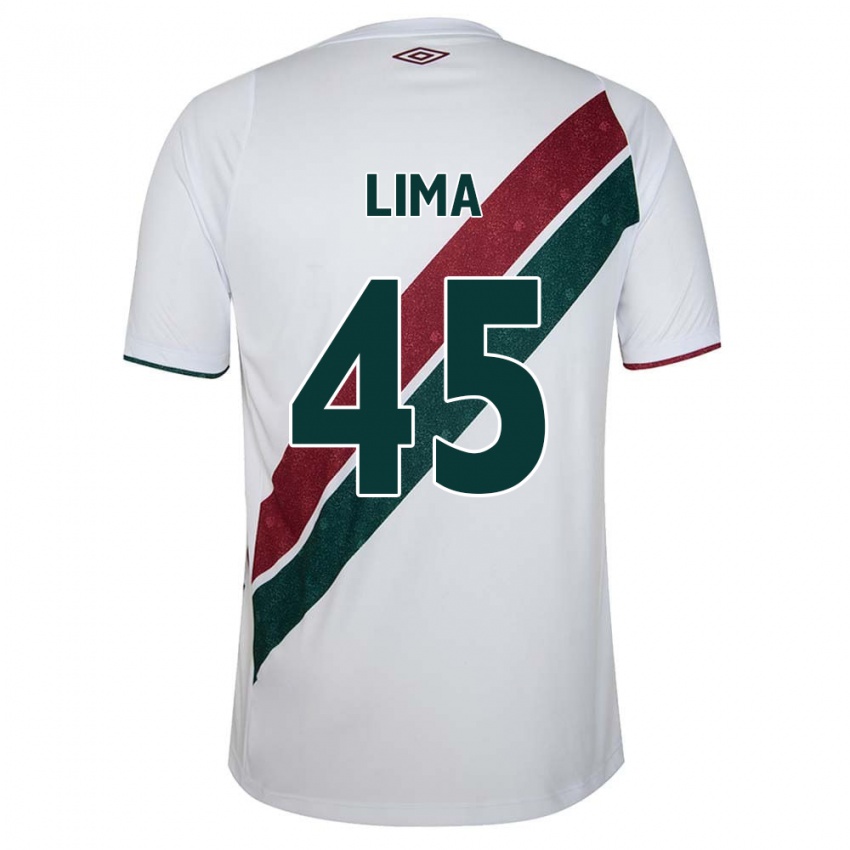 Femme Maillot Lima #45 Blanc Vert Bordeaux Tenues Extérieur 2024/25 T-Shirt Belgique