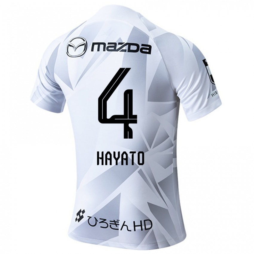 Dames Hayato Araki #4 Wit Grijs Zwart Uitshirt Uittenue 2024/25 T-Shirt België