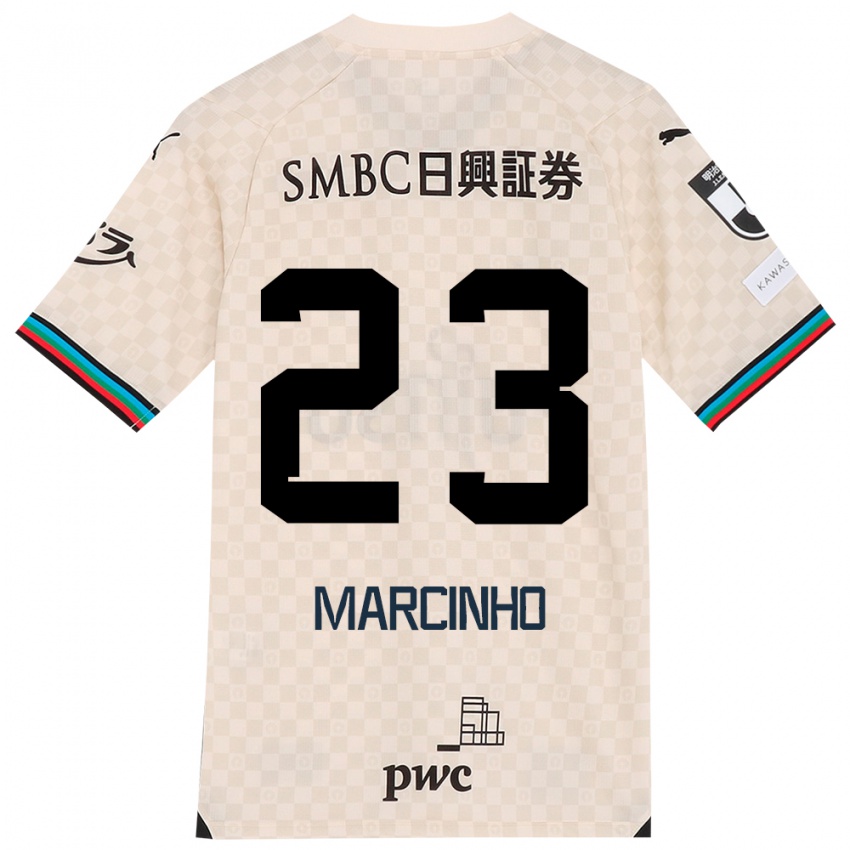 Dames Marcinho #23 Wit Grijs Uitshirt Uittenue 2024/25 T-Shirt België