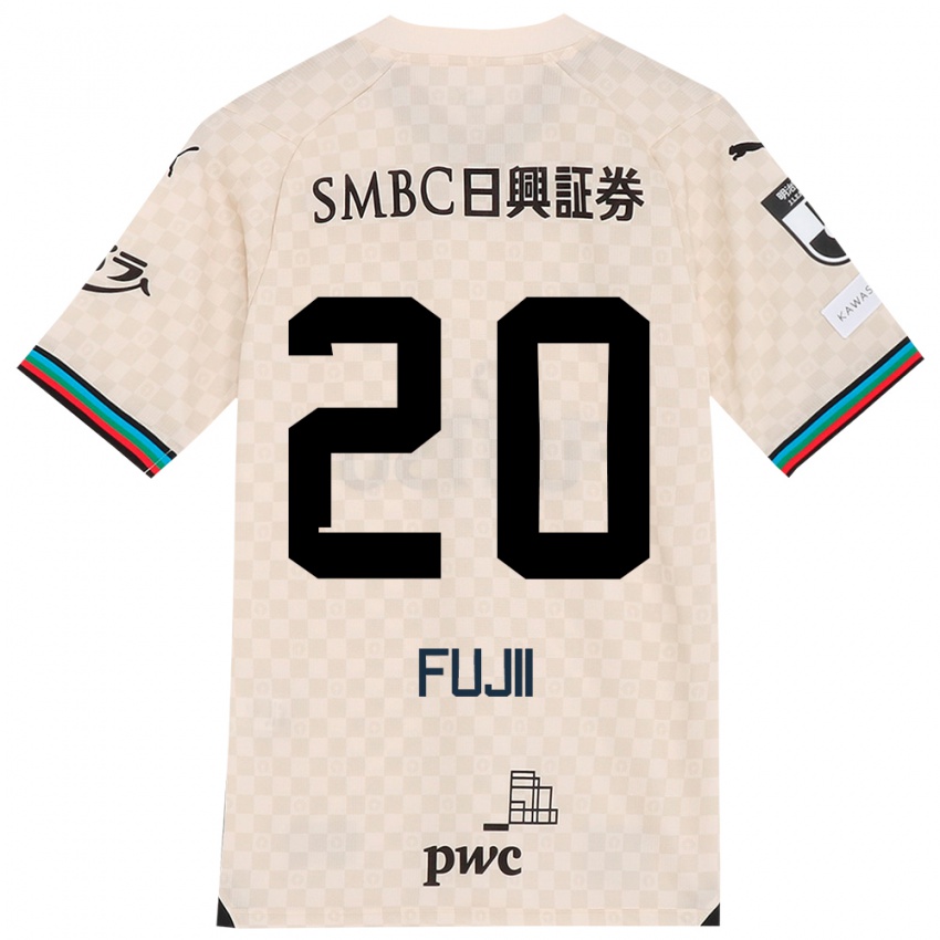 Dames Rensuke Fujii #20 Wit Grijs Uitshirt Uittenue 2024/25 T-Shirt België