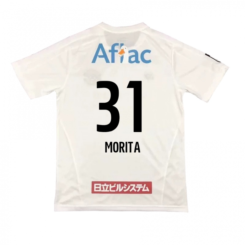 Dames Tatsuya Morita #31 Wit Zwart Uitshirt Uittenue 2024/25 T-Shirt België