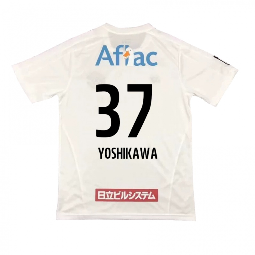 Dames Haruto Yoshikawa #37 Wit Zwart Uitshirt Uittenue 2024/25 T-Shirt België