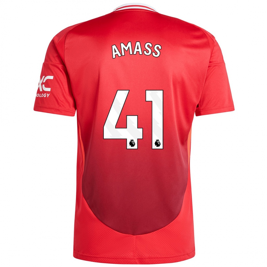 Kinderen Harry Amass #41 Felrood Thuisshirt Thuistenue 2024/25 T-Shirt België