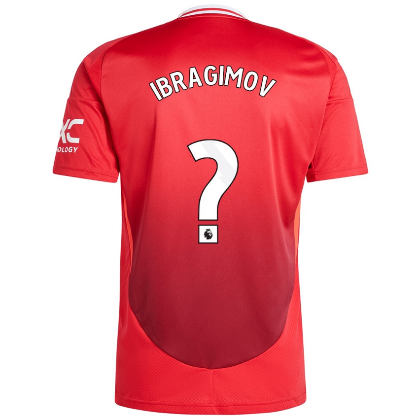 Kinderen Amir Ibragimov #0 Felrood Thuisshirt Thuistenue 2024/25 T-Shirt België