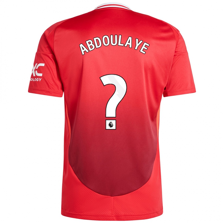 Kinderen Douka Abdoulaye #0 Felrood Thuisshirt Thuistenue 2024/25 T-Shirt België