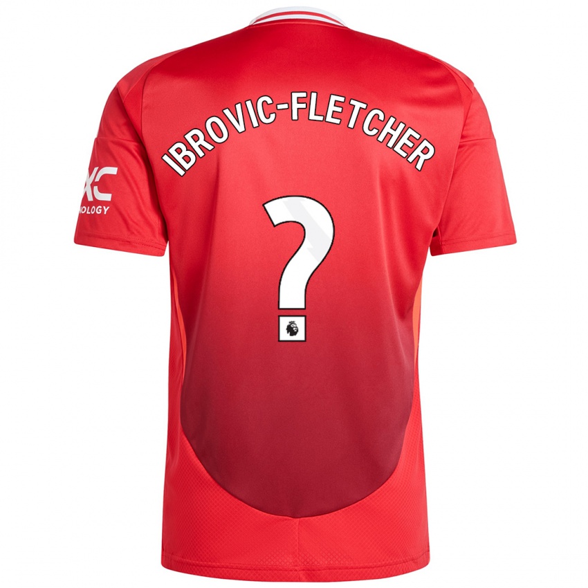 Kinderen Edward Ibrovic-Fletcher #0 Felrood Thuisshirt Thuistenue 2024/25 T-Shirt België