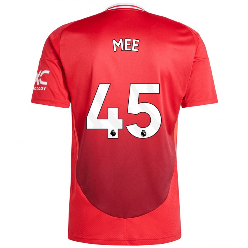 Kinderen Dermot Mee #45 Felrood Thuisshirt Thuistenue 2024/25 T-Shirt België