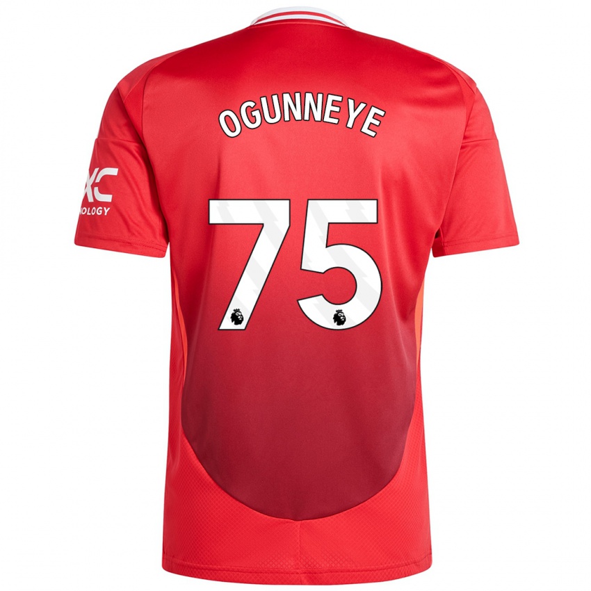 Kinderen Habeeb Ogunneye #75 Felrood Thuisshirt Thuistenue 2024/25 T-Shirt België