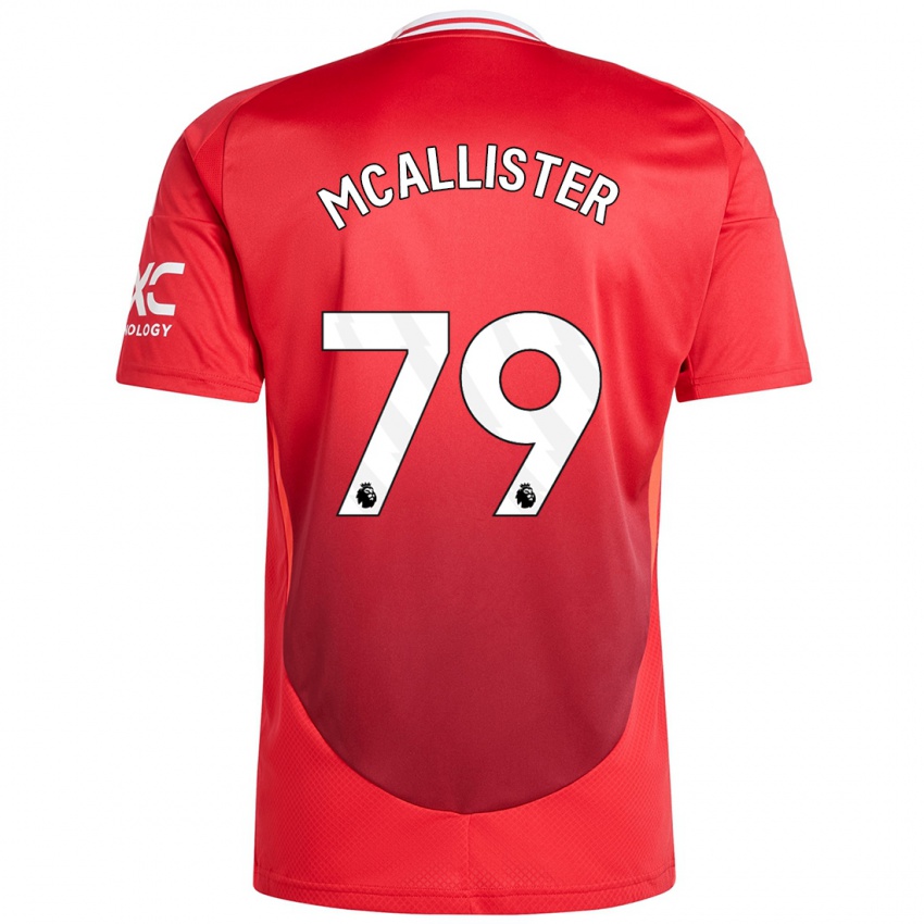 Kinderen Finley Mcallister #79 Felrood Thuisshirt Thuistenue 2024/25 T-Shirt België